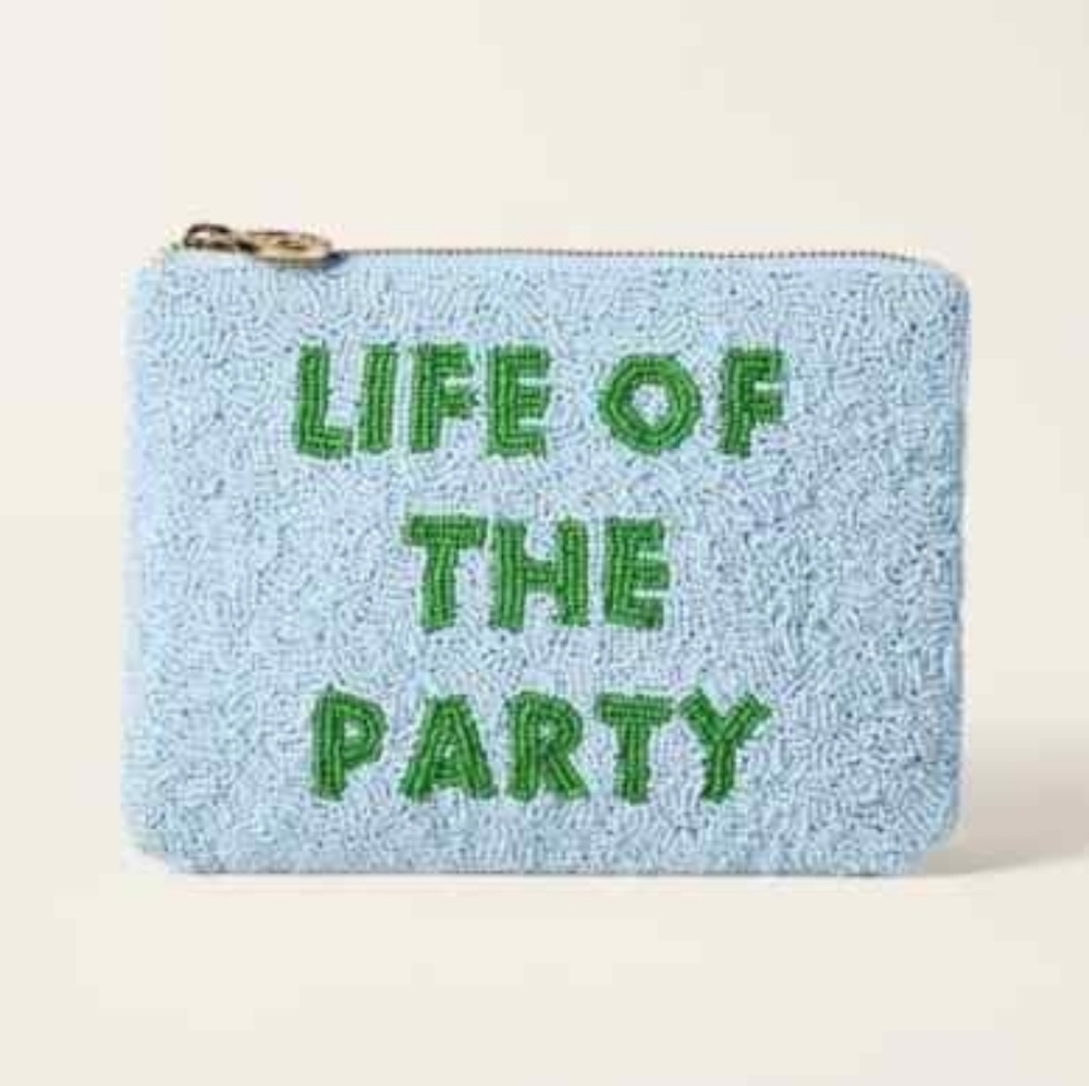 Kate Spade Life Of The Party Beaded Clutch Nwt